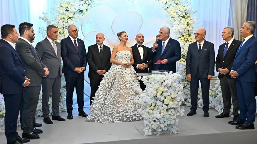 Siyaset ve spor dünyasını bir araya getiren düğün